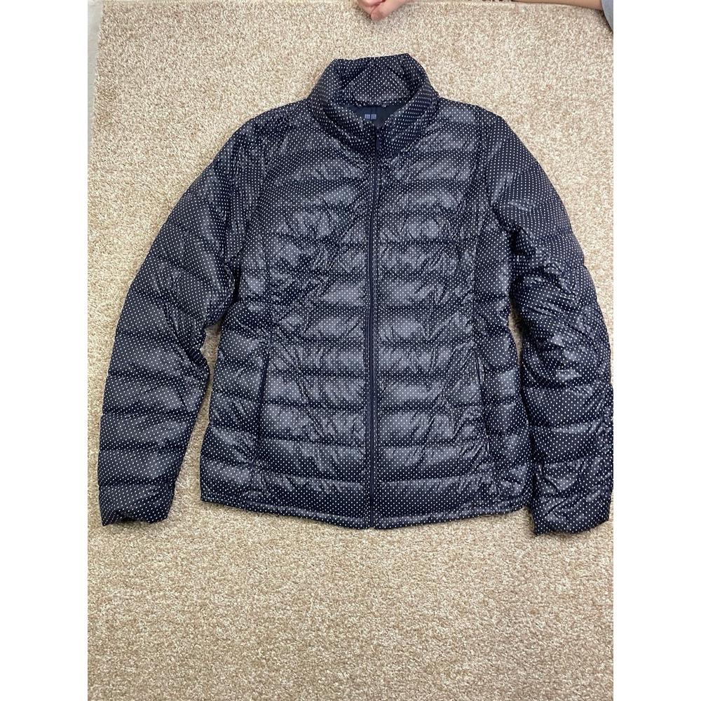 Uniqlo Jacket Women Size M Blue Puffer Lightweight